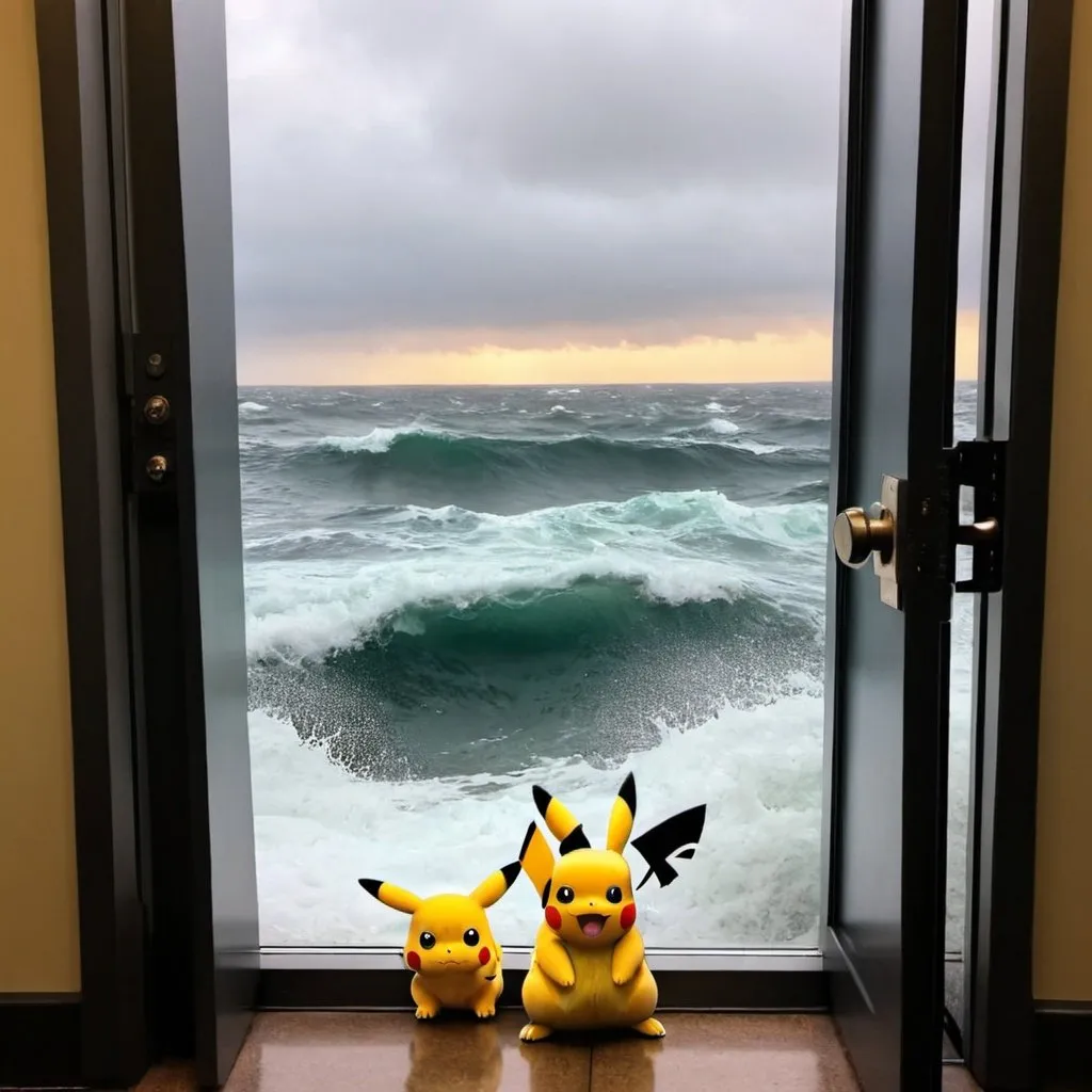 Prompt: Starting a new job at Houghton Mifflin Harcourt...it's my third week- show what it looks like: overwhelming rough seas, not catching all the pokemon, alice in wonderland one door to another with onboarding expectations.