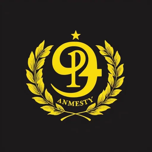 Prompt: Create a logo with Amnesty on it and the number 94 on the top and make it small