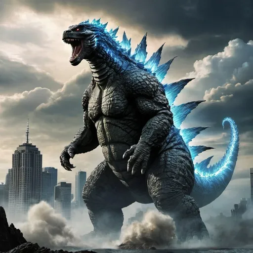 Prompt: Godzilla the true king of the monsters 