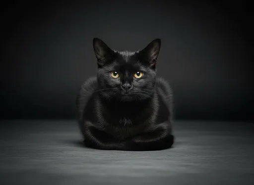 Prompt: @p7T7VVaPTWf2vJs9Z1r9 is sitting stiffly in a loaf position on the floor, centered in the frame with a tense posture against a clean minimal background
Video Prompt:The camera quickly cuts in as a cat sits still with a tense body, slightly shifting to show stiffness while the shot slowly zooms closer