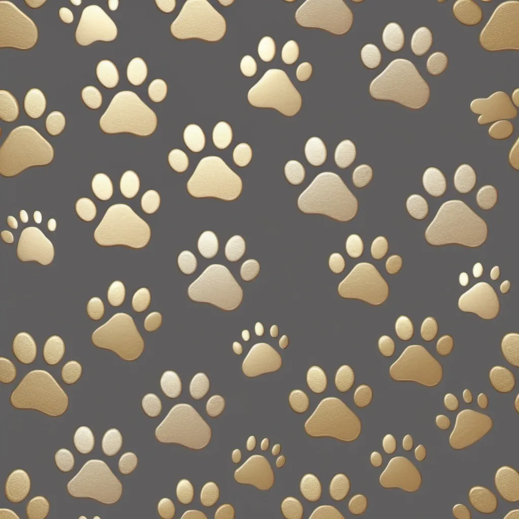 Prompt: A blog background of cat paw prints of a snobbish and posh cat
