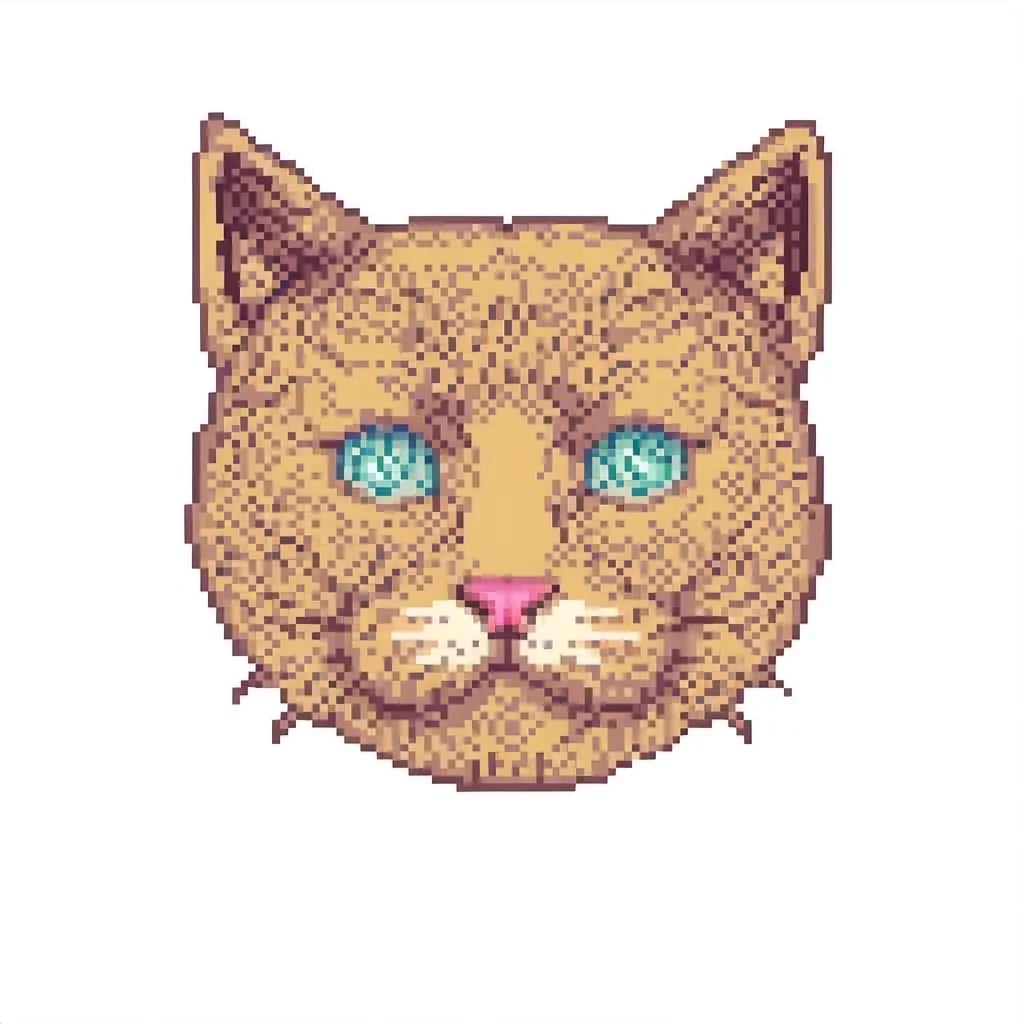 Prompt: Pixel Cat face