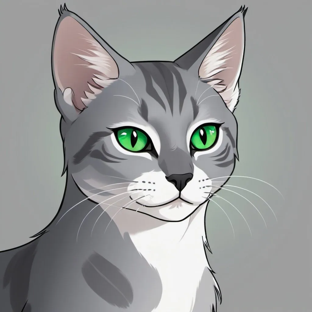 green cat clipart