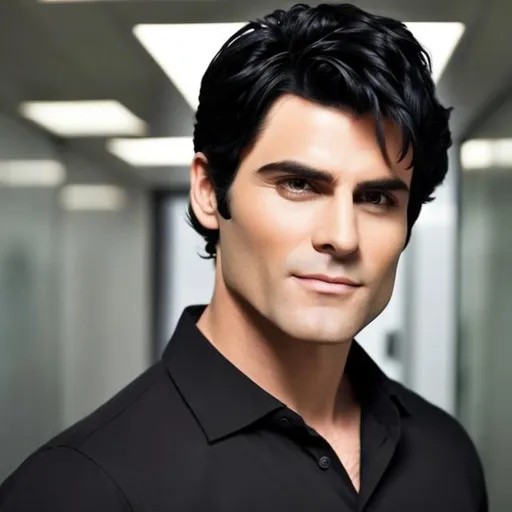 Prompt: Beautiful handsome short black hair Biotechnologist man reall picture 