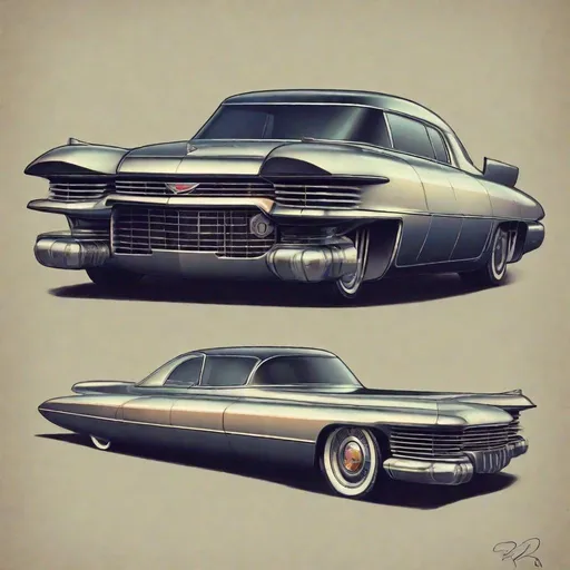 Prompt: Future retro Cadillac  