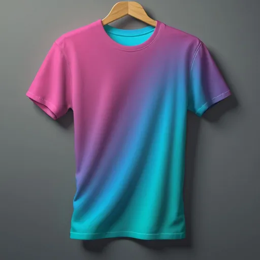 Prompt: T-shirt color change, high quality, realistic, digital art, clothing design, fabric texture, natural lighting, color accuracy, detailed shading, vibrant colors, customizable, fashion illustration