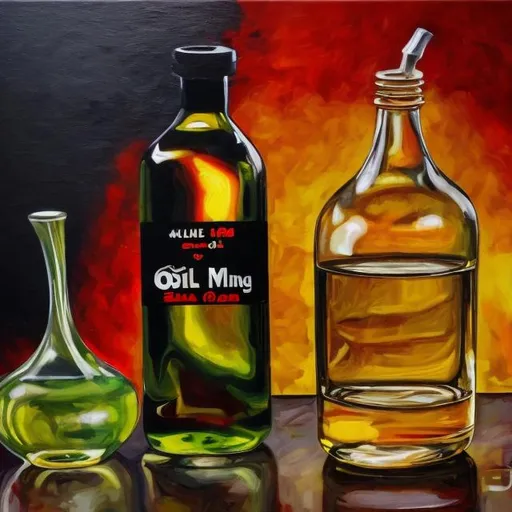 Prompt: Oil pairing of me killing you