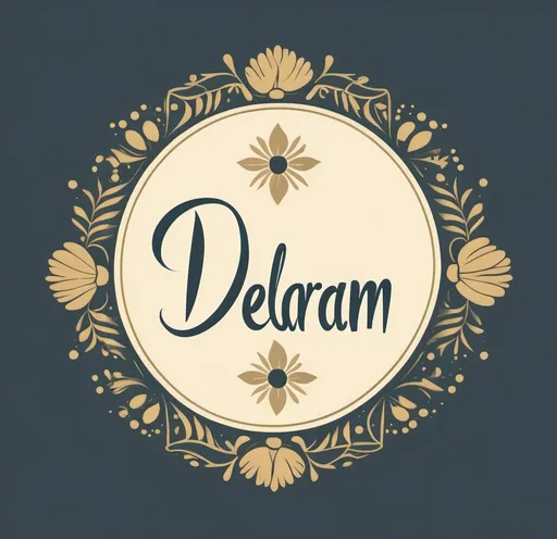 Prompt: لوگوی اسم Delaram برای نوزاد