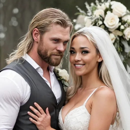 Prompt: thor gets married to chantelle