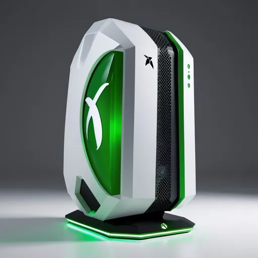 Prompt: a futuristic xbox pc