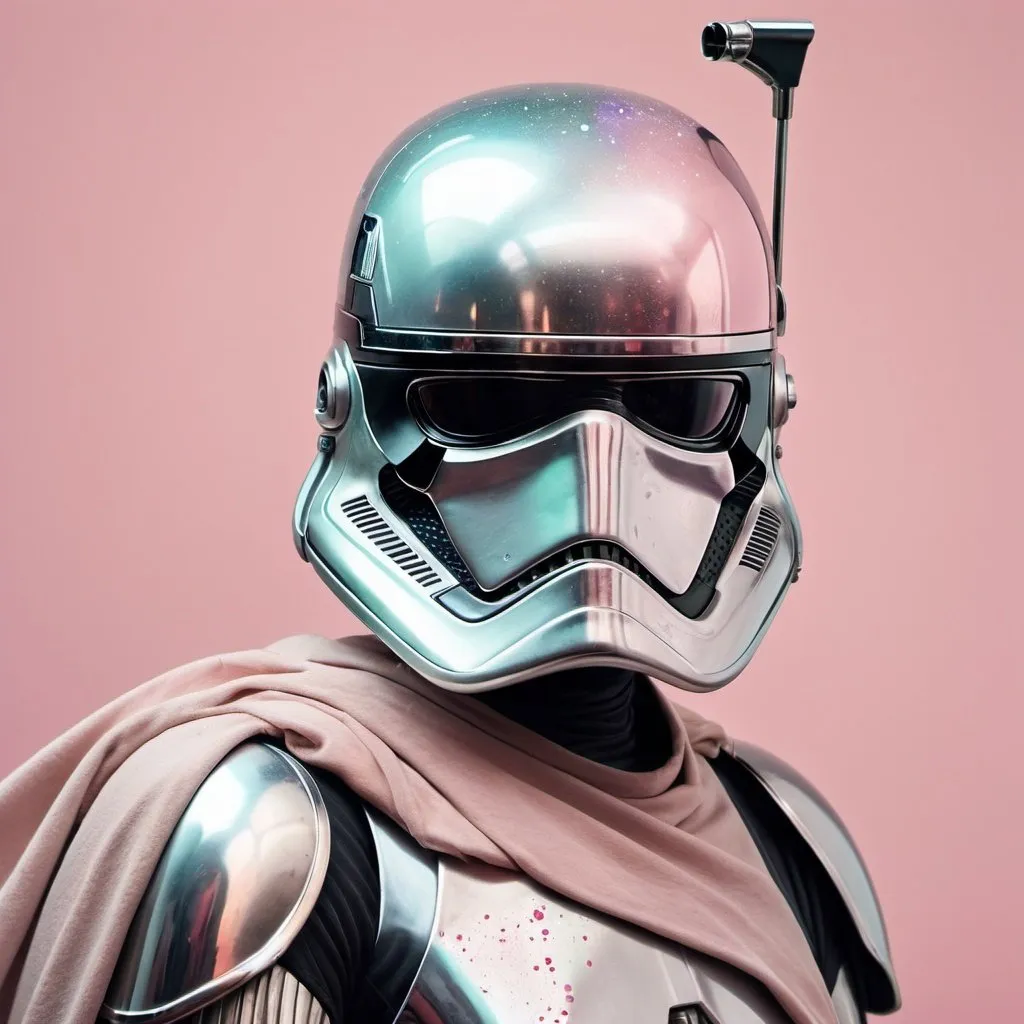 Prompt: Pastel dusty powder colors!!! "Surreal Star Wars", Captain Phasma, High Contrast, alberto seveso, Klimt, Victor Ngai 
32k resolution, molecular precision, sharp focus, highest quality