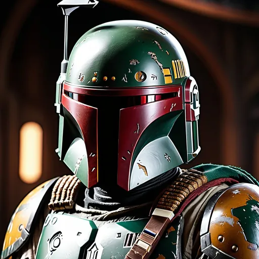 Prompt: "Hyper Realistic portrait of Boba Fett, looking into camera, wearing intricately detailed screen accurate armor. 
Photoreal, deep color, close shot, intricate detail, high end professional photography, complementary colors, fantasy concept art, 16k resolution, sharp focus, trending on Artstation Unreal Engine 5"

Weight:1  