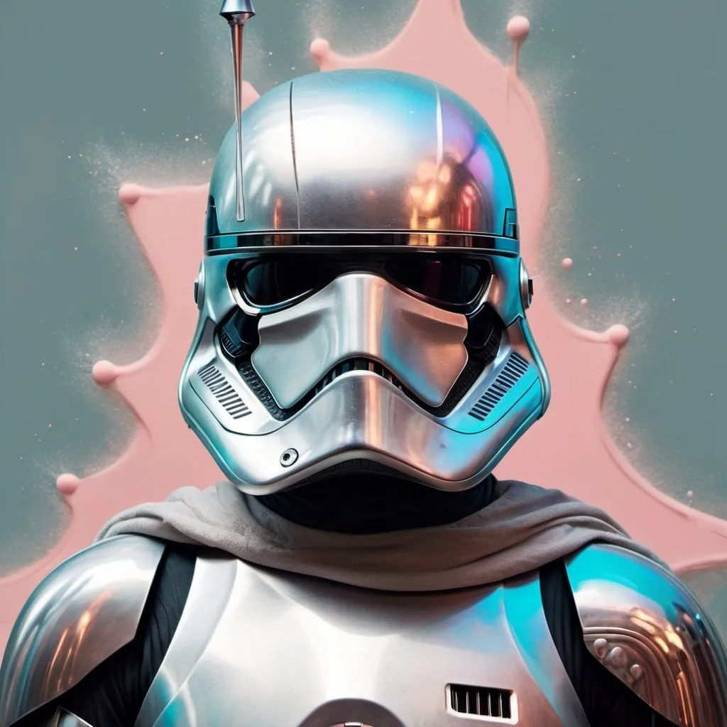 Prompt: Pastel dusty powder colors!!! "Surreal Star Wars", Captain Phasma, High Contrast, alberto seveso, Klimt, Victor Ngai 
32k resolution, molecular precision, sharp focus, highest quality