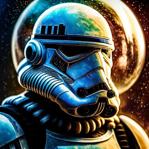 Prompt: "a mechanical Stormtrooper’s face encapsulated in a glass globe with streaks of power flowing outward to outer space sci-fi psychedelic art crisp details intricately detailed 8K resolution volumetric lighting masterpiece insanely detailed painting hyperdetailed Unreal Engine 5 by h.r. giger vlaho bukovac leonardo da vinci horror"
Weight:1   
"8k resolution holographic astral cosmic illustration mixed media by Pablo Amaringo"
Weight:0.9 