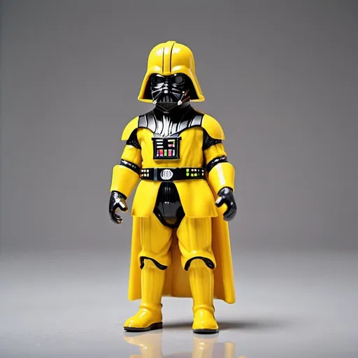 Prompt: "A yellow Darth Vader wearing yellow suit. Darth Vader is colored yellow." 
Weight:1.3
"He stands in a studio background, Clean, yellow.
Weight:1.3
"Background is yellow."
Weight:1.3