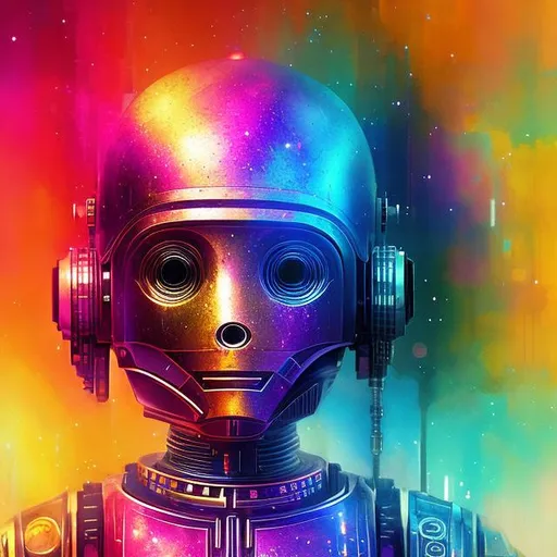 Prompt: "Digital watercolor cute chibi baby C3PO from Star Wars, Fantasyscape sunset, by Waterhouse, Carne Griffiths, Minjae Lee, Ana Paula Hoppe, Stylized watercolor art, Intricate, Complex contrast, HDR, Sharp, soft Cinematic Volumetric lighting, flowery pastel colours, wide long shot, perfect masterpiece"
Weight:1