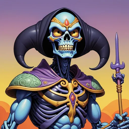 Prompt: Dutch angle of Padded Appendages and Padded Appendages Skeletor, Colourful, Elaborate, Skeuomorphic, Tessellated, Minimalist, Black bean, sharp colors, intricate, vivid, Best quality, art by kelly vivanco and arthur boyd, Golden hour, 32k resolution, molecular precision.