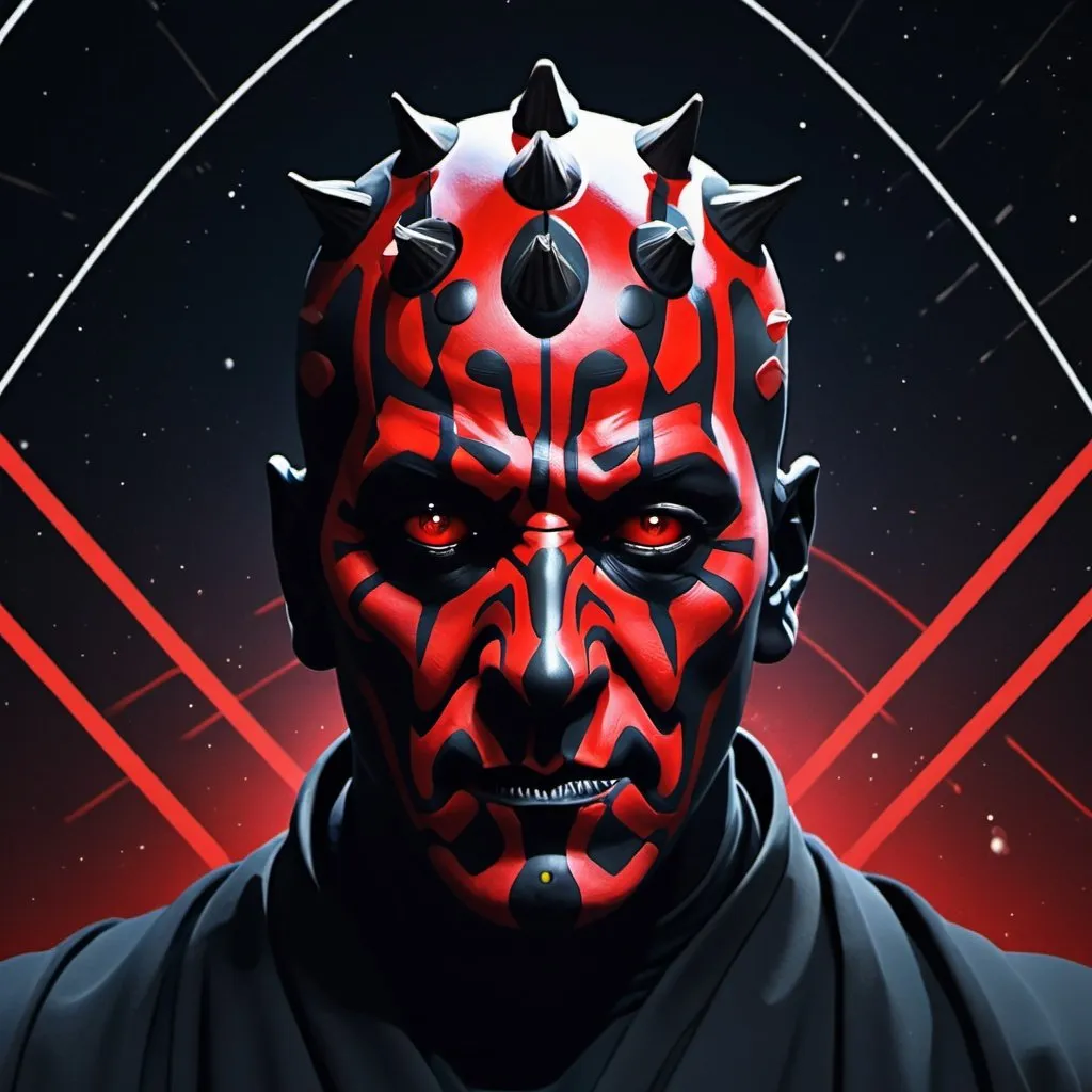 Prompt: best_quality, masterpiece, highres, 
1Darth Maul, space thriller movie poster, Bauhaus, shapes, lines, abstract, 32k resolution, molecular precision.