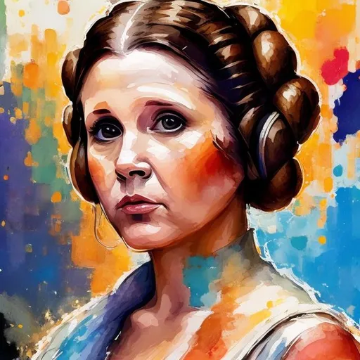 Prompt: "Princess Leia"
Weight:1   

"in Gouache Style, Watercolor, Museum Epic Impressionist Maximalist Masterpiece, Thick Brush Strokes, Impasto Gouache, thick layers of gouache watercolors textured on Canvas, 8k Resolution, Matte Painting"
Weight:0.9 