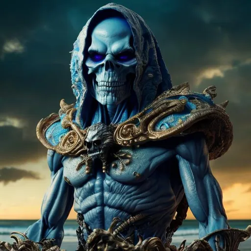 Prompt: Cinematic film still of an insanely detailed screen accurate Skeletor and his treasure washed ashore on a gorgeous tropical island."
Weight:1

"insanely intricate details, HDR, beautifully shot, hyperrealistic, sharp focus, 64 megapixels, 16k resolution, shot on DSLR, sharp focus, perfect composition, high contrast, cinematic, atmospheric, moody, photorealistic, hyper detailed, tilt shift, cinematic color film still."
Weight:0.9   