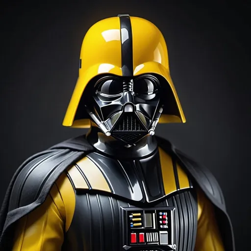 Prompt: "A yellow Darth Vader wearing yellow suit. Darth Vader is colored yellow." 
Weight:1.3
"The yellow Darth Vader stands in a studio background with clean walls painted yellow.
Weight:1.2
"Background is yellow."
Weight:1.1
"intricate details, HDR, beautifully shot, hyperrealistic, sharp focus, 64 megapixels, 16k resolution, shot on DSLR, perfect composition, molecular precision, high contrast, cinematic, atmospheric, moody, photorealistic, hyper detailed, tilt shift, cinematic color film still. UHD.”
Weight:1