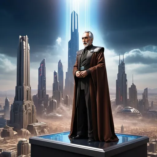 Prompt: Count Dooku Imagines the Person They Always Wanted. Or Secretly Wanted To Be... jeweled metal trinket
Simon Birch, Camille Vivier, Ralph Horsley, metropolis-themed . urban, cityscape, skyscrapers, modern, futuristic, highly detailed, 32k resolution, molecular precision, ultra sharp focus.