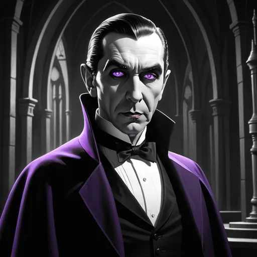 Prompt: Black and white Bela Lugosi as Count Dracula with glowing purple eyes by artist "anime", Retrofuturism Key Visual, by Ralph McQuarrie, Ron Cobb, Iain McCaig by artist "Retrofuturism", Retrofuturism Key Visual, Retrofuturism art, Syd Mead", Deep Color, Intricate, 16k resolution concept art, Natural Lighting, Beautiful CompositionWeight:1 
 
"intricate details, HDR, beautifully shot, hyperrealistic, sharp focus, 64 megapixels, 16k resolution, shot on DSLR, sharp focus, perfect composition, high contrast, cinematic, atmospheric, moody, photorealistic, hyper detailed, tilt shift, cinematic color film still. UHD.”
Weight:0.9  