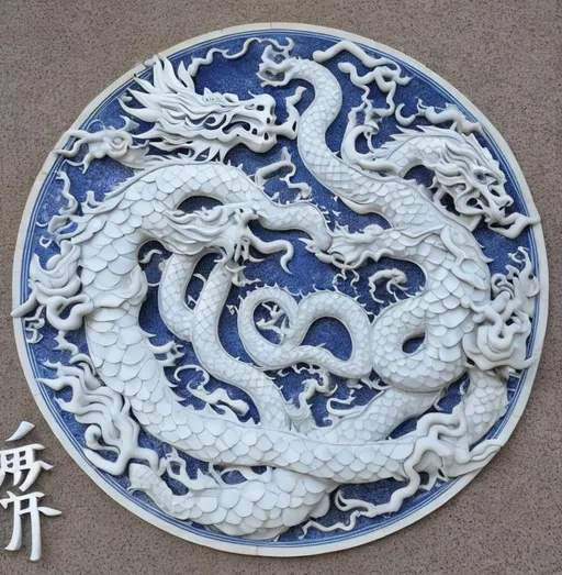 Prompt: Chinese emperor’s symbol,celestial dragon