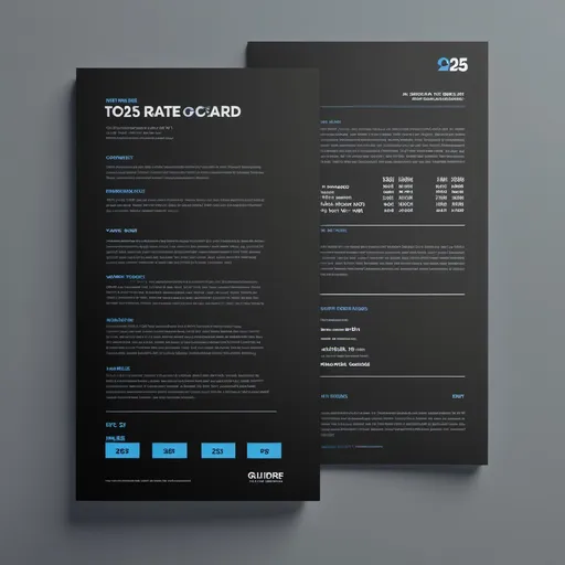 Prompt: "A minimalist, professional text-based design advertising film industry rates for a DIT and Video Assist professional. The text is bold and clear, featuring modern, sans-serif typography. The background is sleek and dark (black or charcoal gray), with accents of subtle gradients in silver or blue. Text includes: '2025 Rate Card' as the headline, followed by 'Simon Currie - DIT & Video Assist,' and bullet points for pricing details. The layout is clean and structured, suitable for both digital and print use. The design evokes professionalism and reliability, with no additional imagery or distractions."




