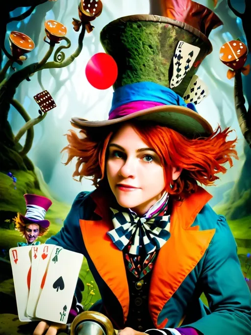 Prompt: Mad Hatter in Wonderland