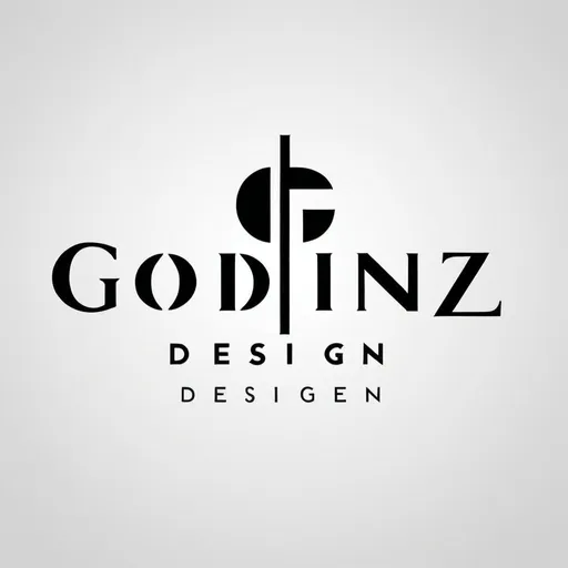 Prompt: A  logo for "Godinez Design," where the company name is elegantly crafted using modern, geometric fonts. The letters are meticulously arranged to exude professionalism and creativity, with clean lines, all set against a pristine white background.