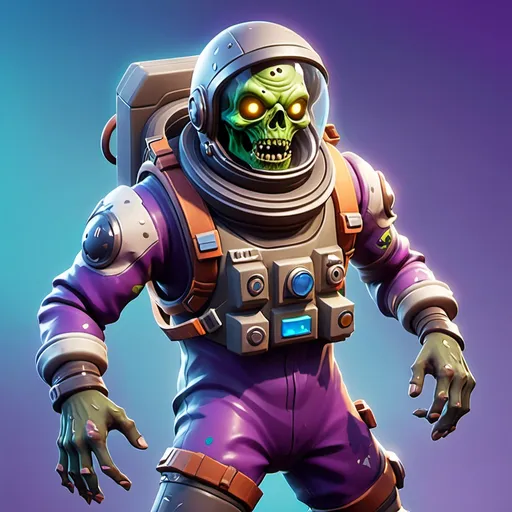 Prompt: genarate  a spaceman zombie fortnite