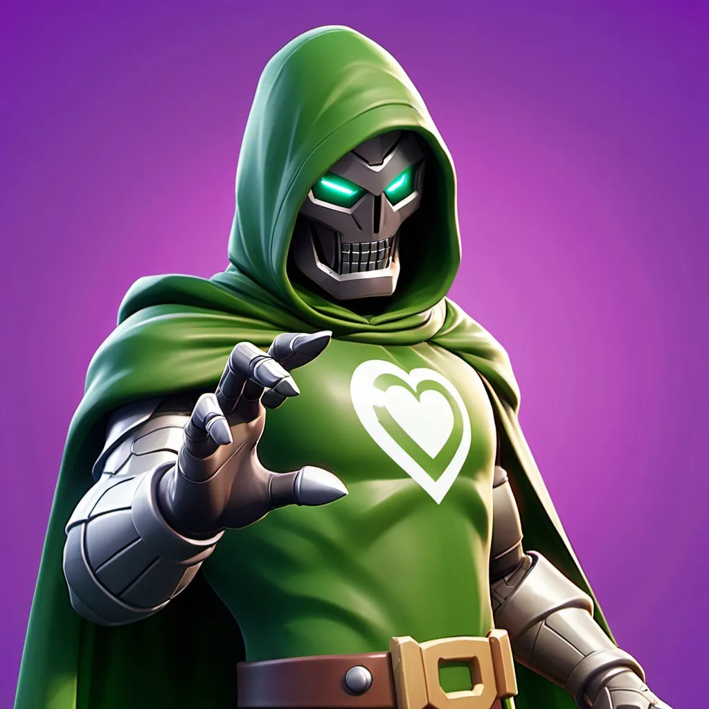 Prompt: fortnite doctor doom taking peelys heart fortnite