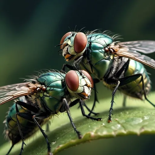 Prompt: Two fly made love, 4k, UHD, photorealistic image 