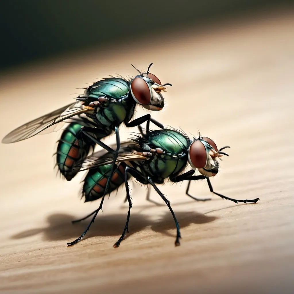 Prompt: Two fly made love, 4k, UHD, photorealistic image 