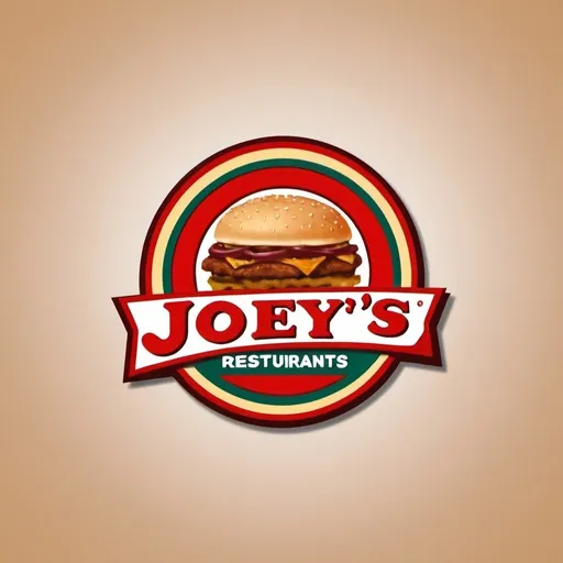 Prompt: A logo for a fastfood restaurant with the name joey's

