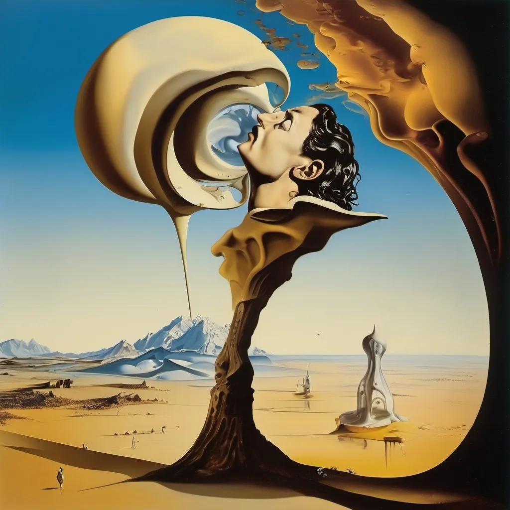 Prompt: Salvador Dalí style vision, surrealist, dreamlike, precise, melting