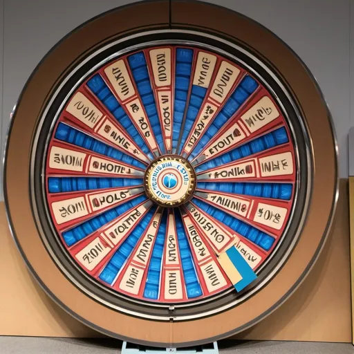 Prompt: make a photo of the wheel of fortune?