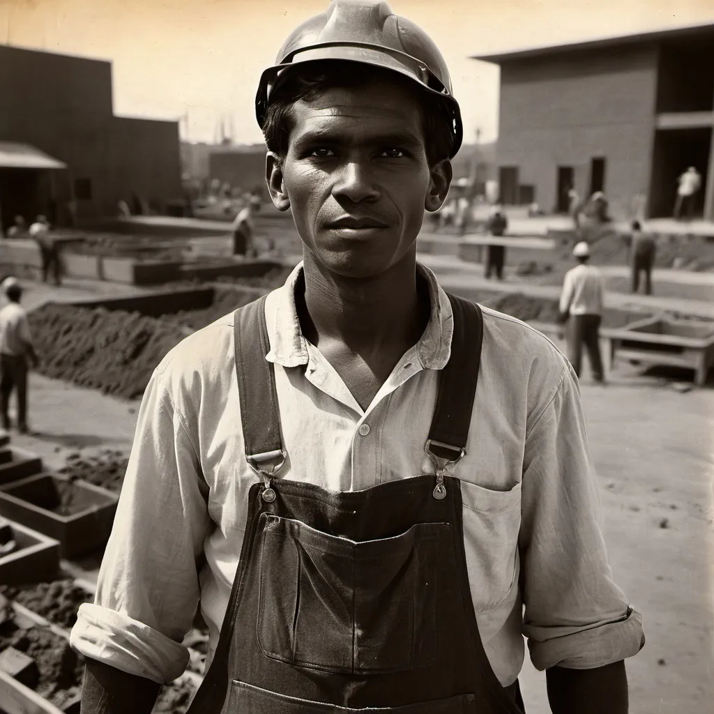 Prompt: Make a photo of a laborer?