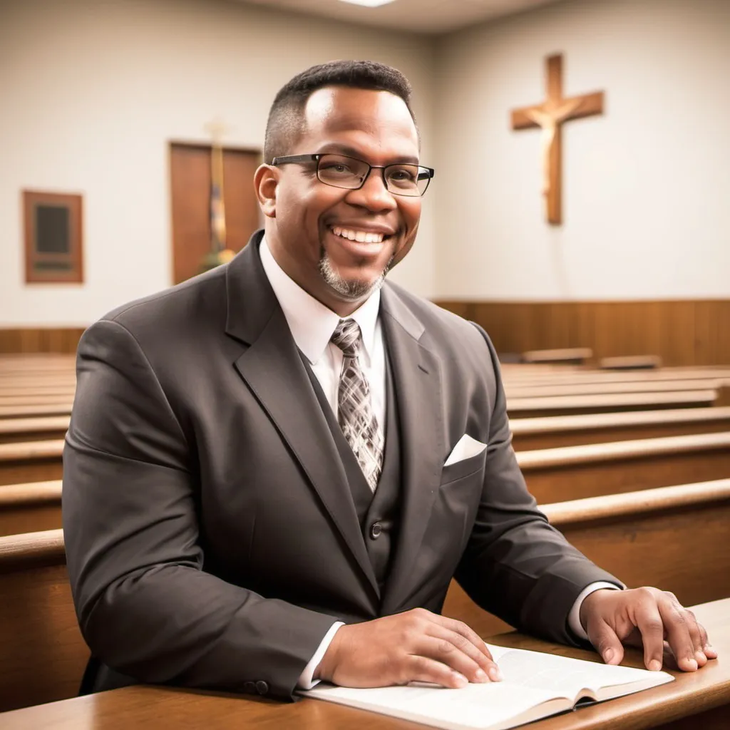 Prompt: make a photo of a pastor?