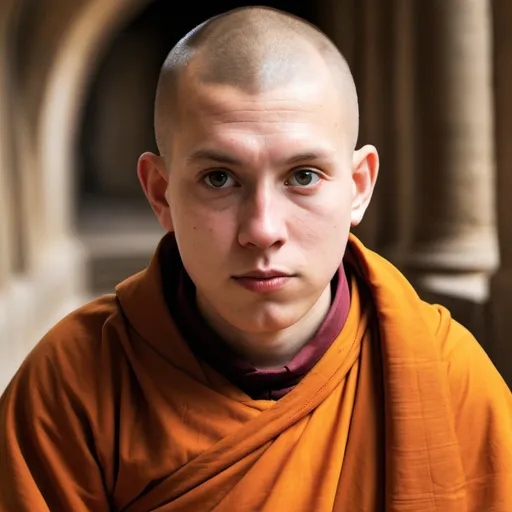 Prompt: make a photo of a christian monk?