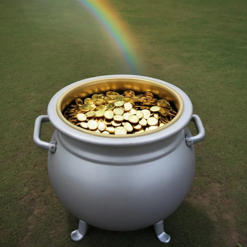 Prompt: Make a photo of a pot of gold?