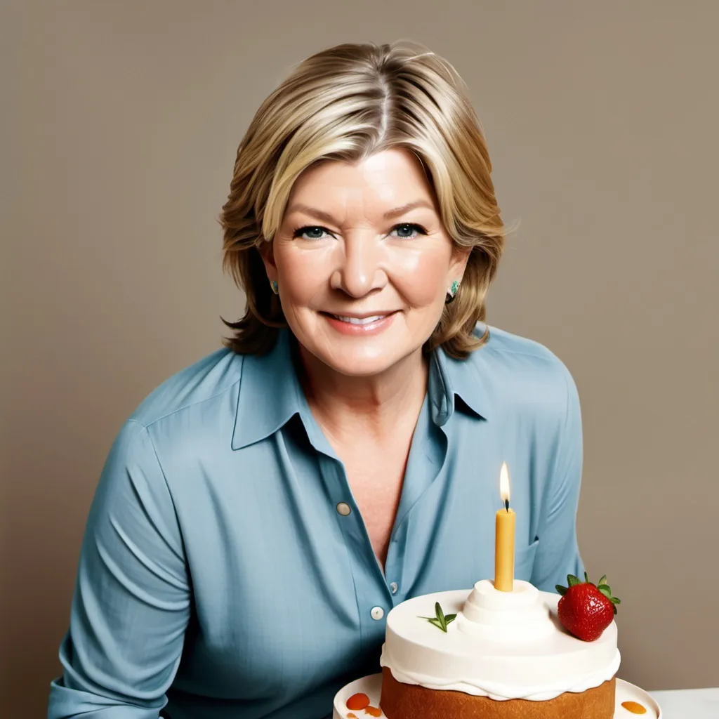 Prompt: make a photo of martha stewart