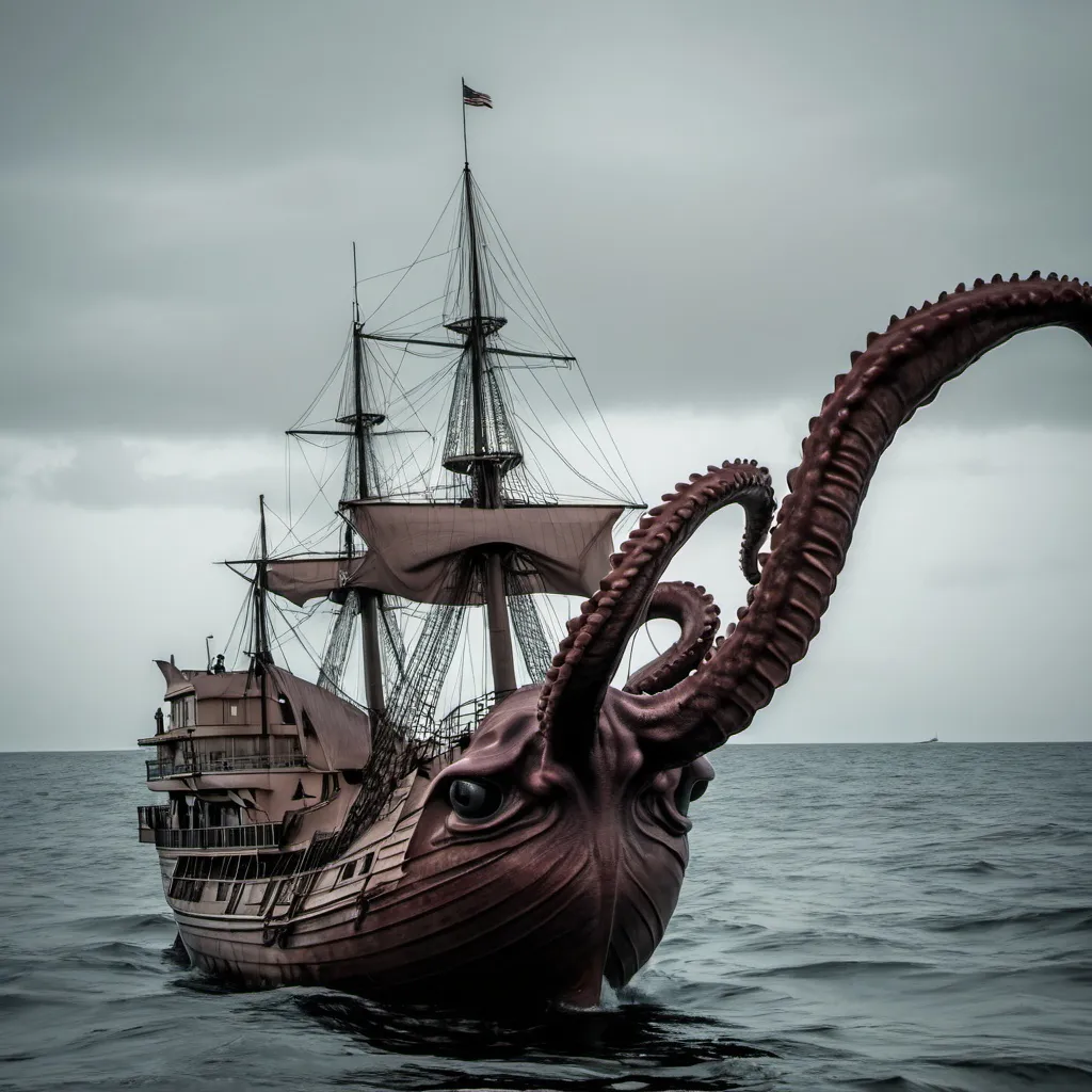 Prompt: Make a photo of the Kraken?