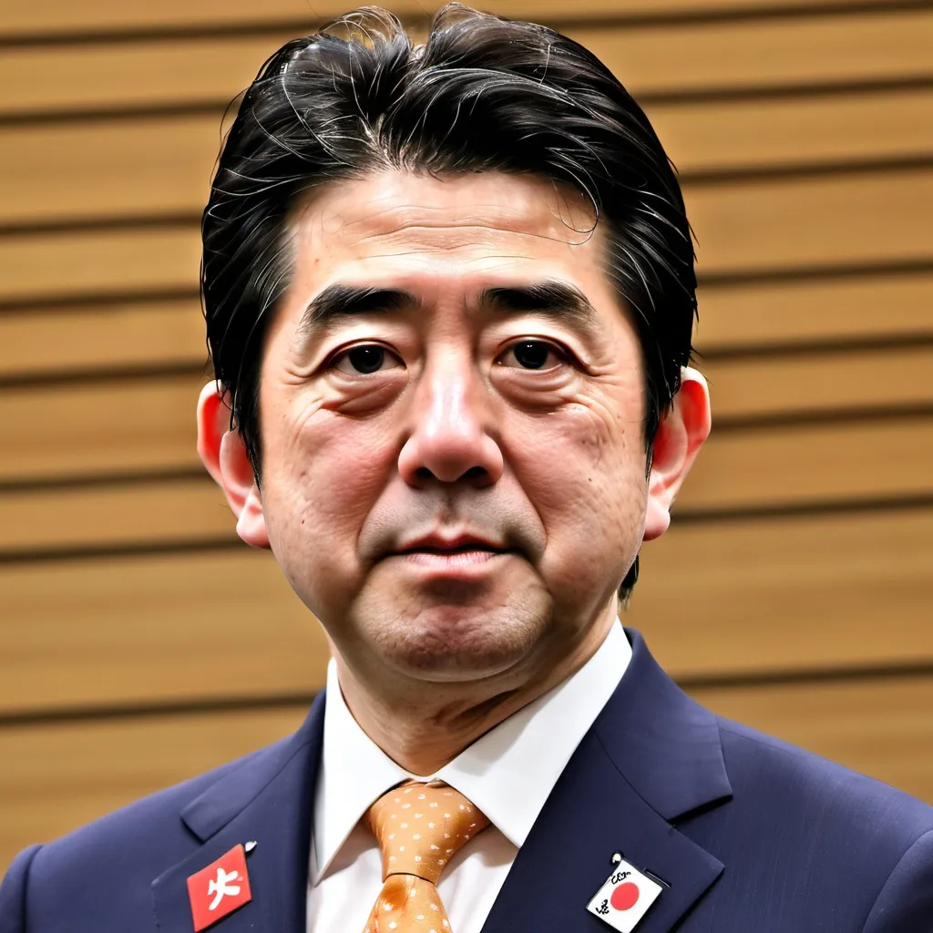 Prompt: make a photo of shinzo abe