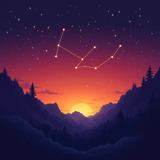 Prompt: Make a photo of the big dipper constellation in the sky?