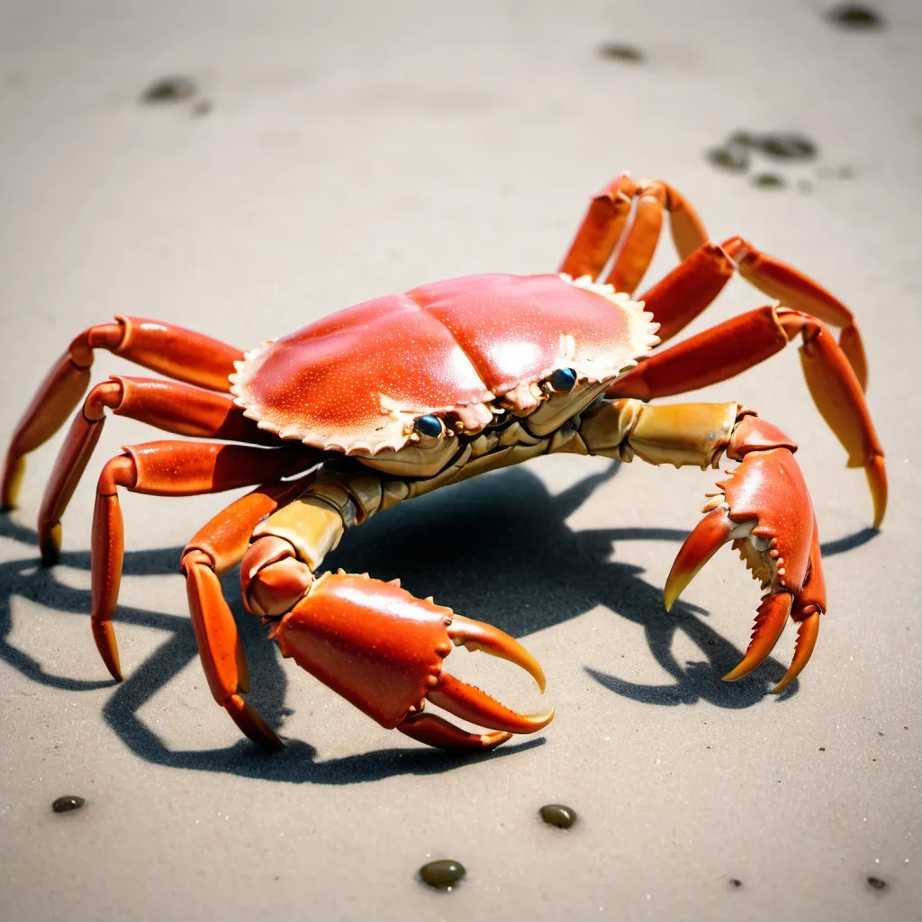 Prompt: make a photo of a crab