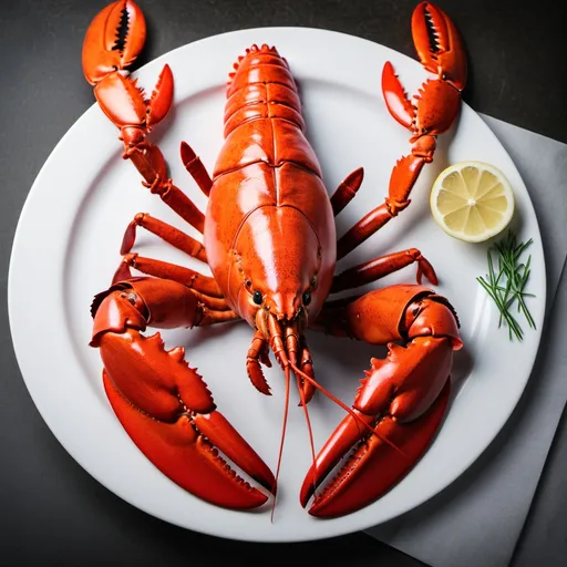 Prompt: make a photo of a lobster