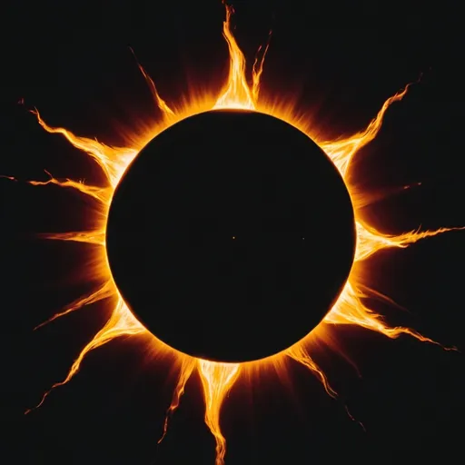 Prompt: a photo of a black sun