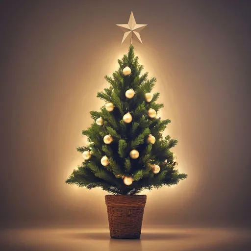 Prompt: Make a photo of a christmas tree